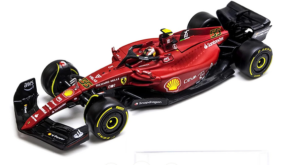 Bburago 2022 F1 Ferrari-75  Racing Team #55 C.Sainz car 1/24