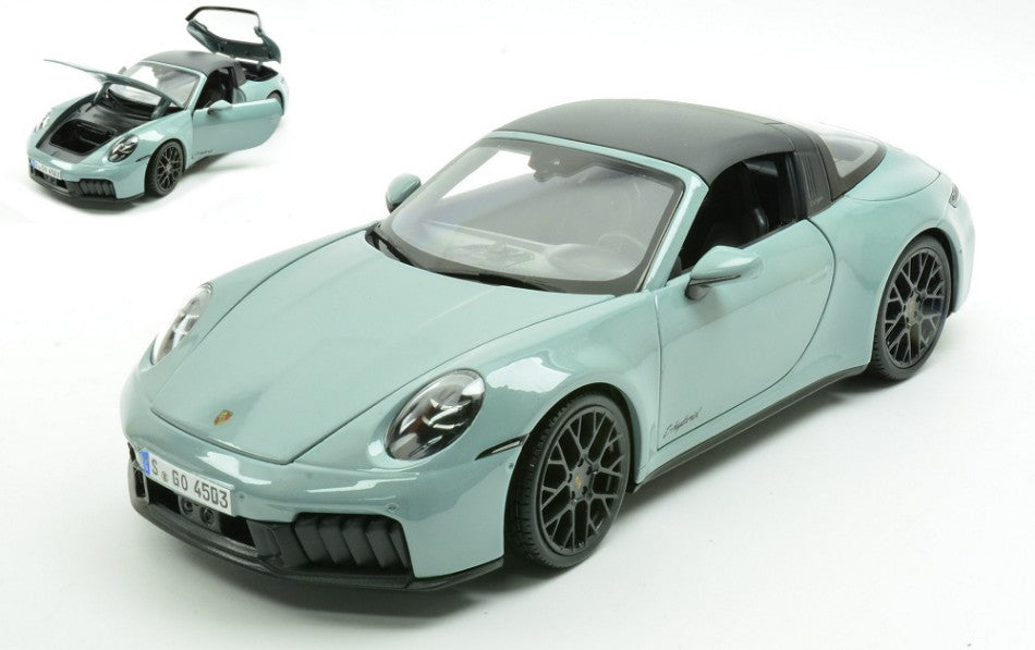 Maisto 2025 Porsche 911 (992.2) Targa 4 GTS Hybrid Greenish