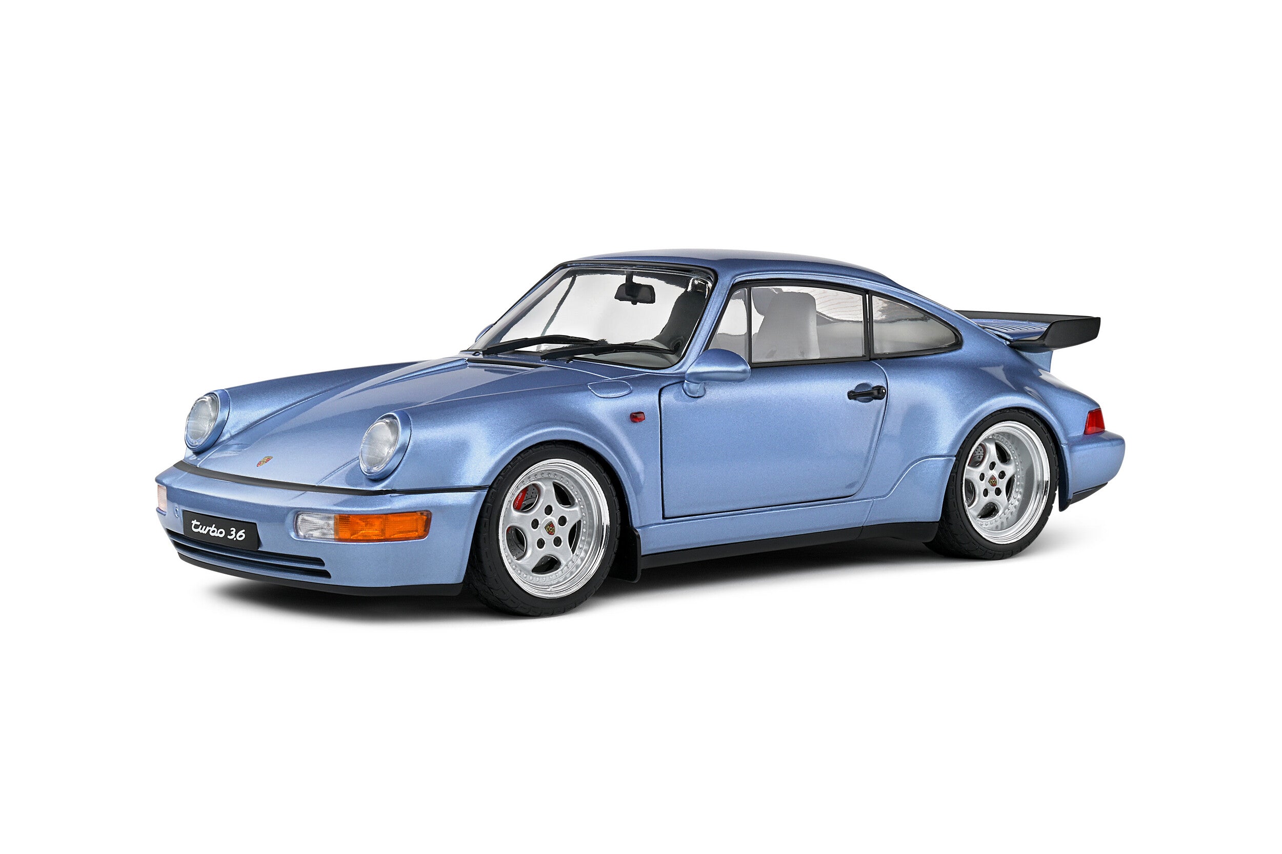 SOLIDO REF 117 PORSCHE FⅡ（⑨bule） Solido PORSCHE 911 -964 - 1990 - Turbo Blue Diecast Car 1/18