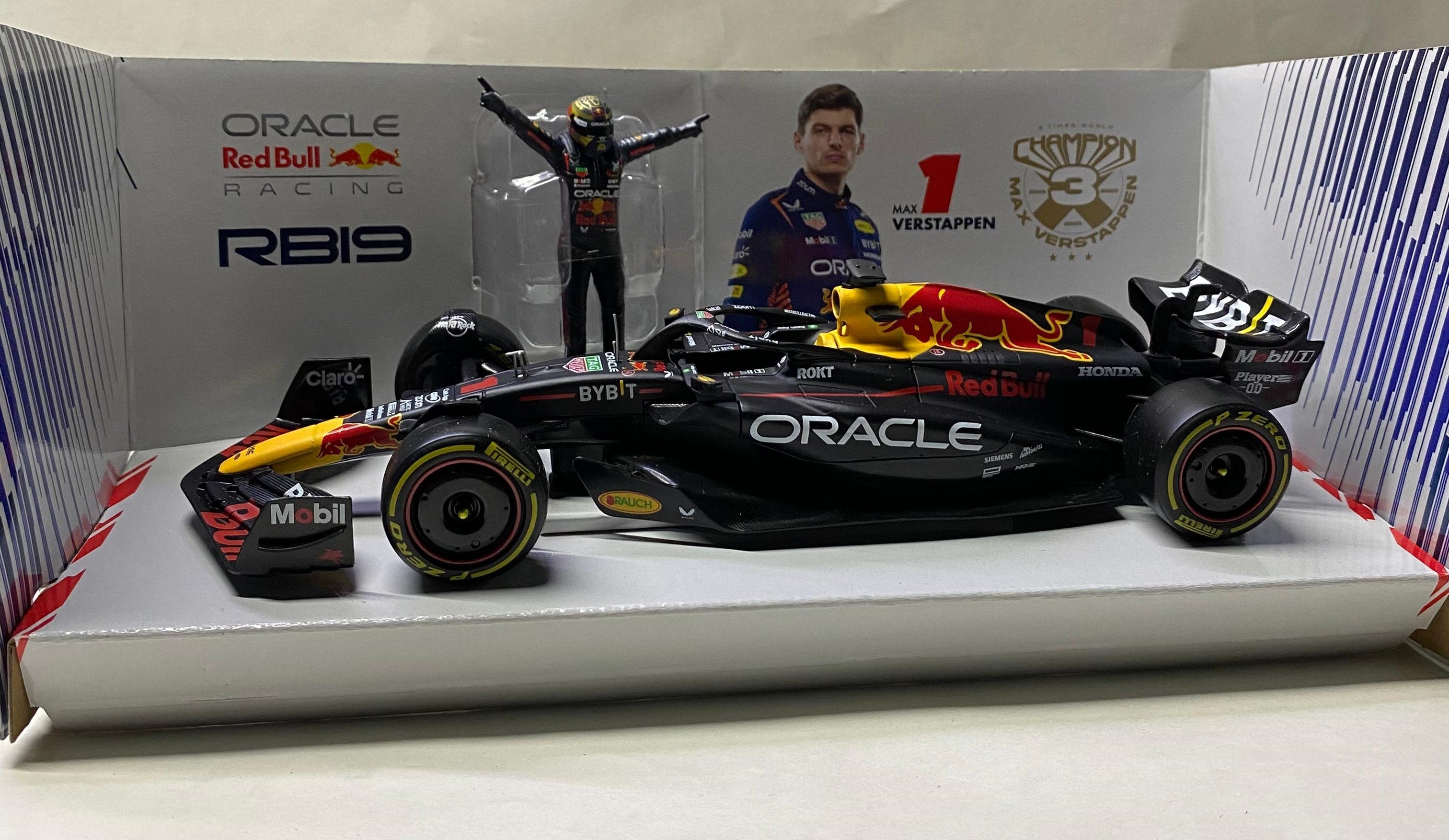 Bburgao Oracle Redbull RB19 f1 car model Max Verstappen with