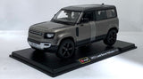 Bburago Land Rover Defender 2022 SIlver 1/24