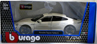 Bburago Porsche Taycan Turbo S white 1/24