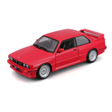 Bburago 1988 BMW 3 series M3 E car diecast model 1/24 red