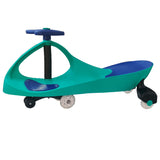 Brunte Kids Rideon Swing Car Magic car with LED wheels Green blue