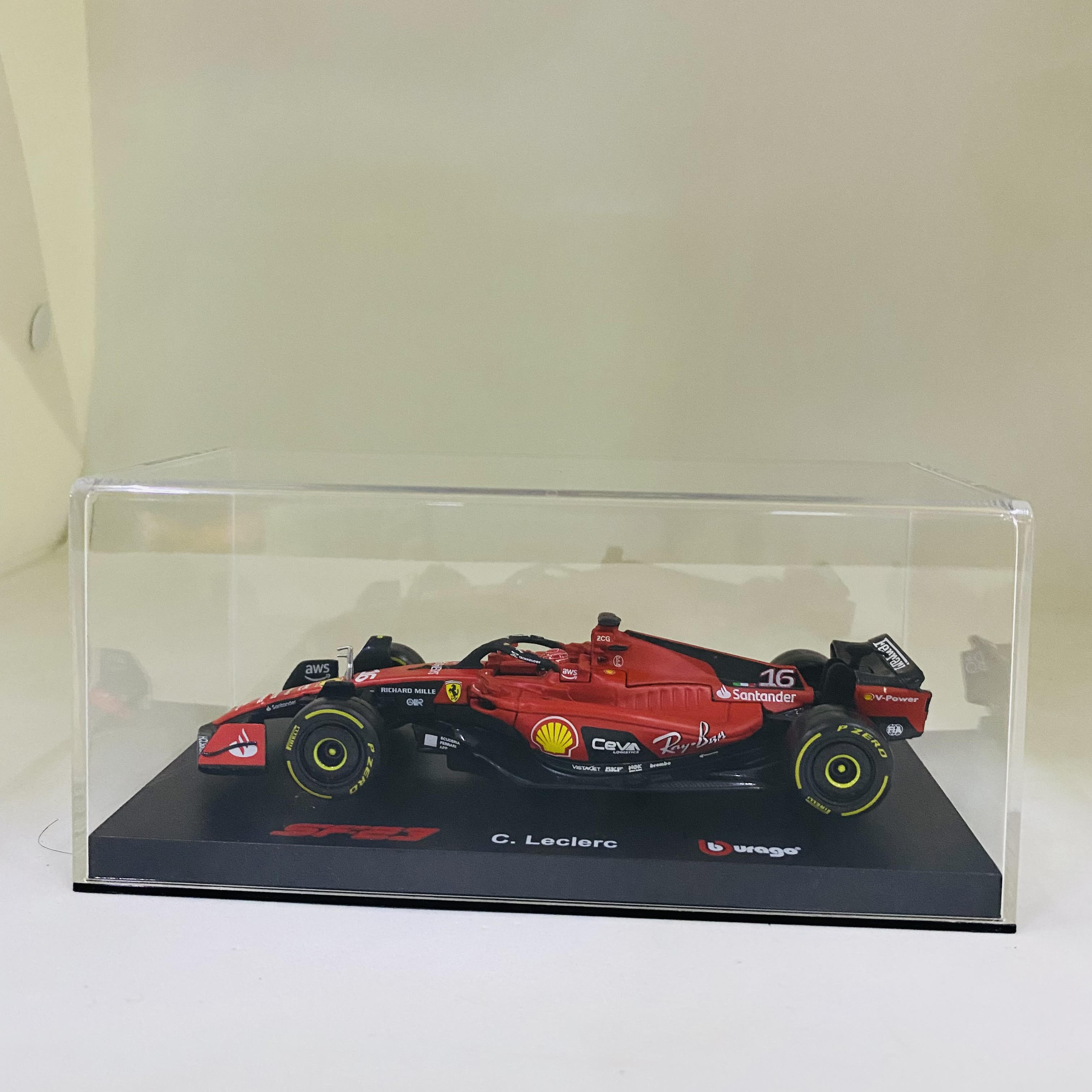 Bburago 2023 SF-23 Ferrari Racing Team #16 C. leclerc car 1/43