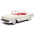1957 Chevrolet Bel Air Convertible 1/18 scale Diecast car Model by Maisto (white)