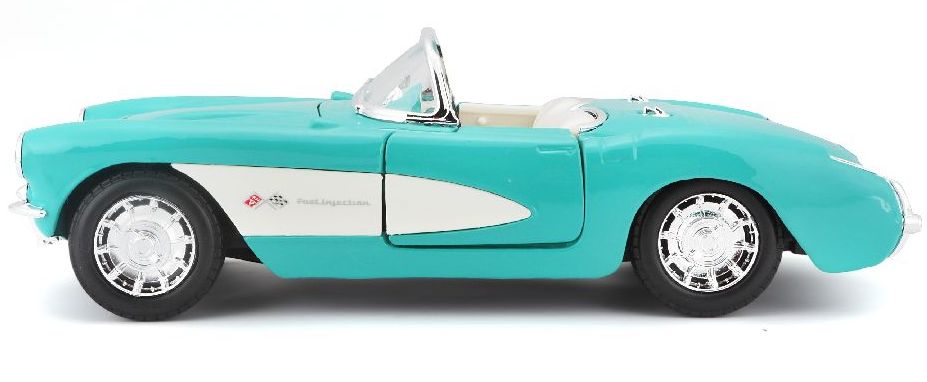 Maisto 1957 Chevrolet Corvette 1/24 Greenish Blue