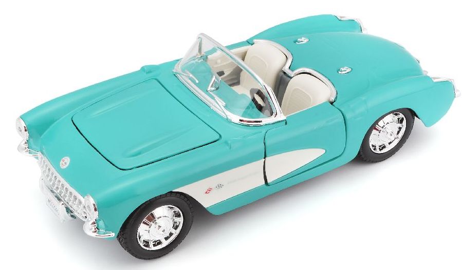Maisto 1957 Chevrolet Corvette 1/24 Greenish Blue