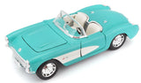 Maisto 1957 Chevrolet Corvette 1/24 Greenish Blue