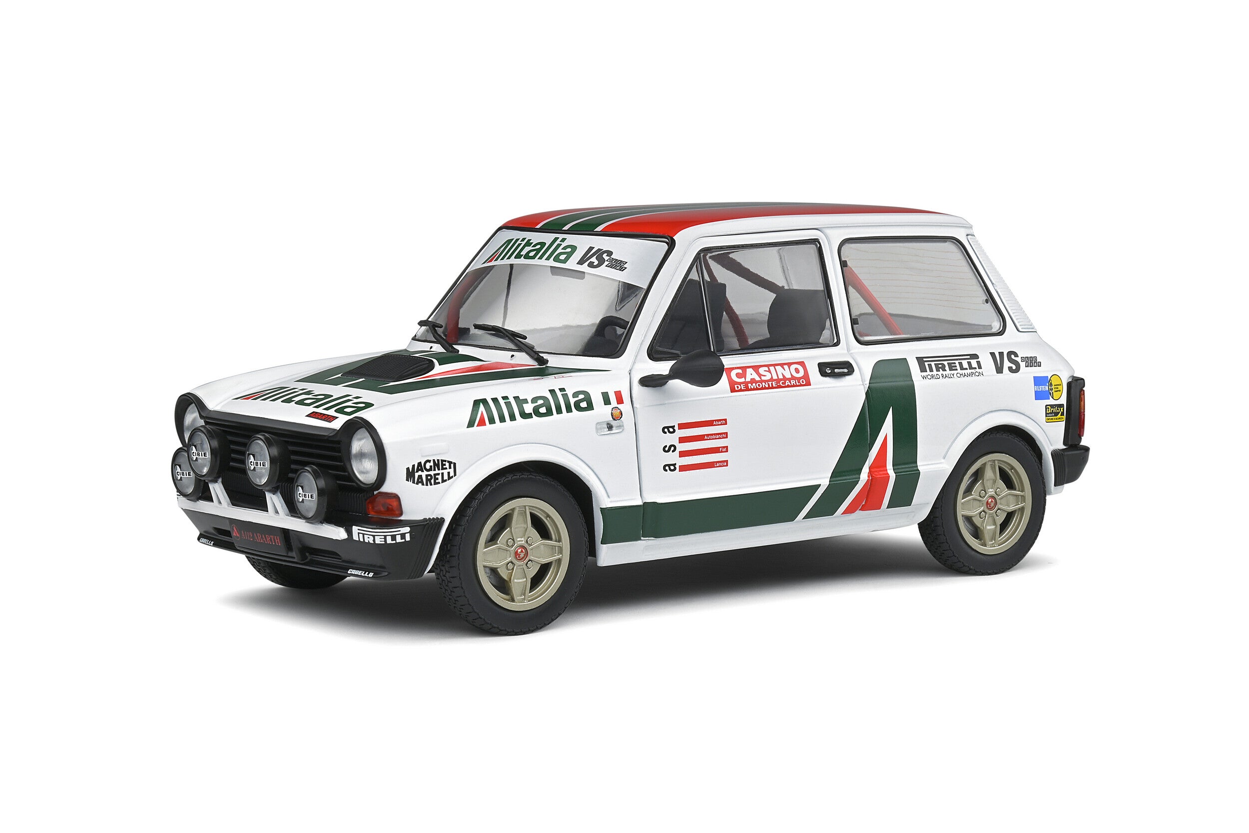 Solido 1980 Autobianchi Abarth A112 Rally Set 1/18 scale diecast model car