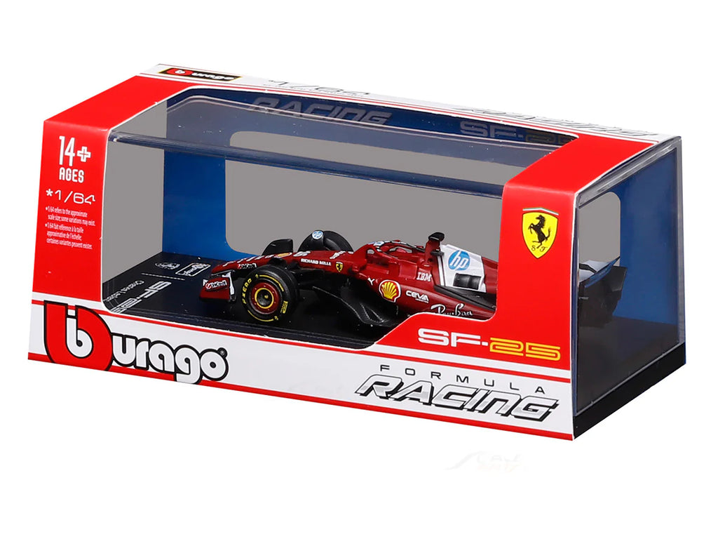 Bburago F1 Ferrari SF25 2025 Charles Leclerc Australia GP 1/64 Scale Model car