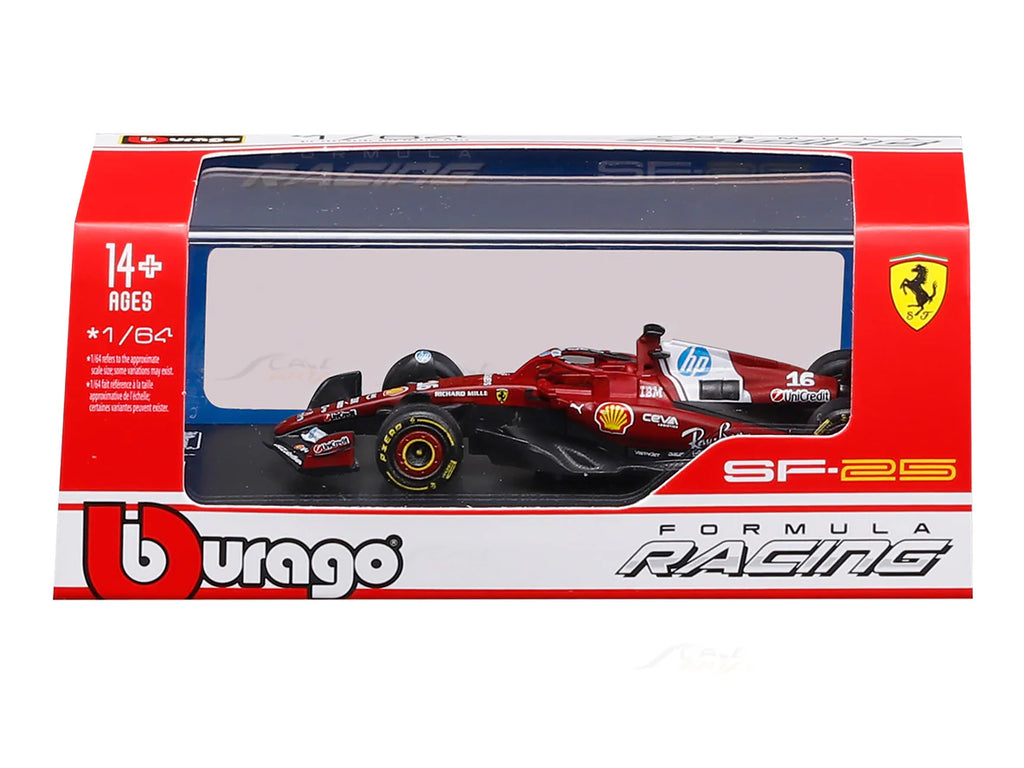 Bburago F1 Ferrari SF25 2025 Charles Leclerc Australia GP 1/64 Scale Model car