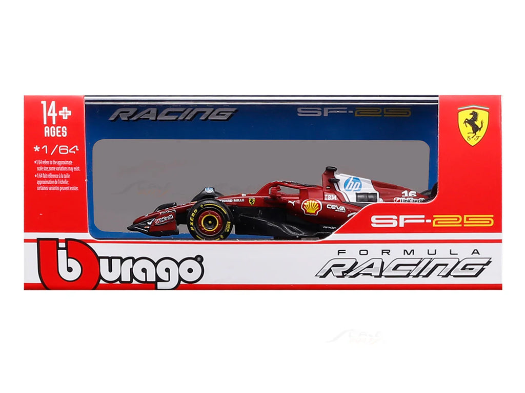 Bburago F1 Ferrari SF25 2025 Charles Leclerc Australia GP 1/64 Scale Model car