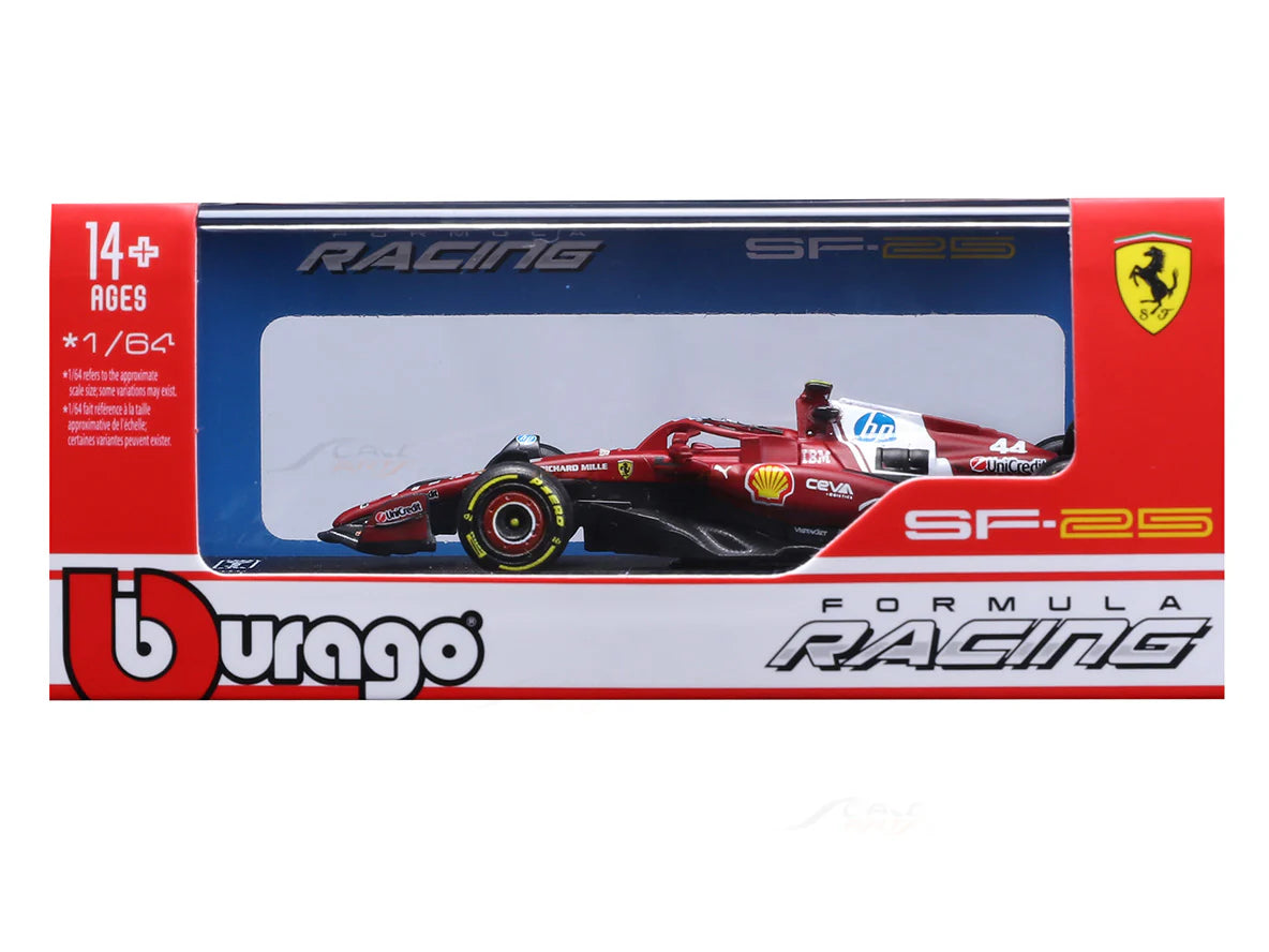 Bburago F1 Ferrari SF25 2025 Lewis Hamilton Australia GP 1/64 Scale Model car