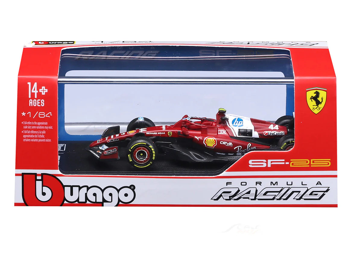 Bburago F1 Ferrari SF25 2025 Lewis Hamilton Australia GP 1/64 Scale Model car