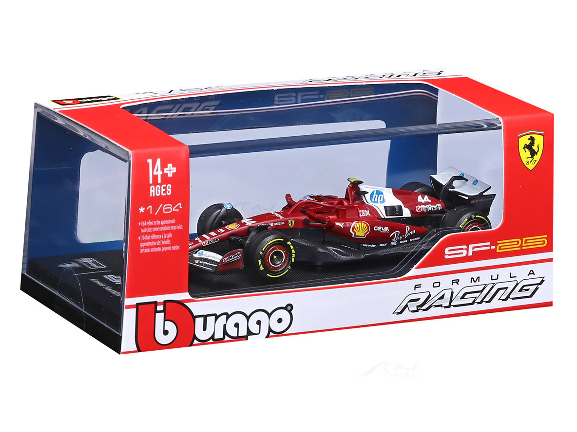 Bburago F1 Ferrari SF25 2025 Lewis Hamilton Australia GP 1/64 Scale Model car