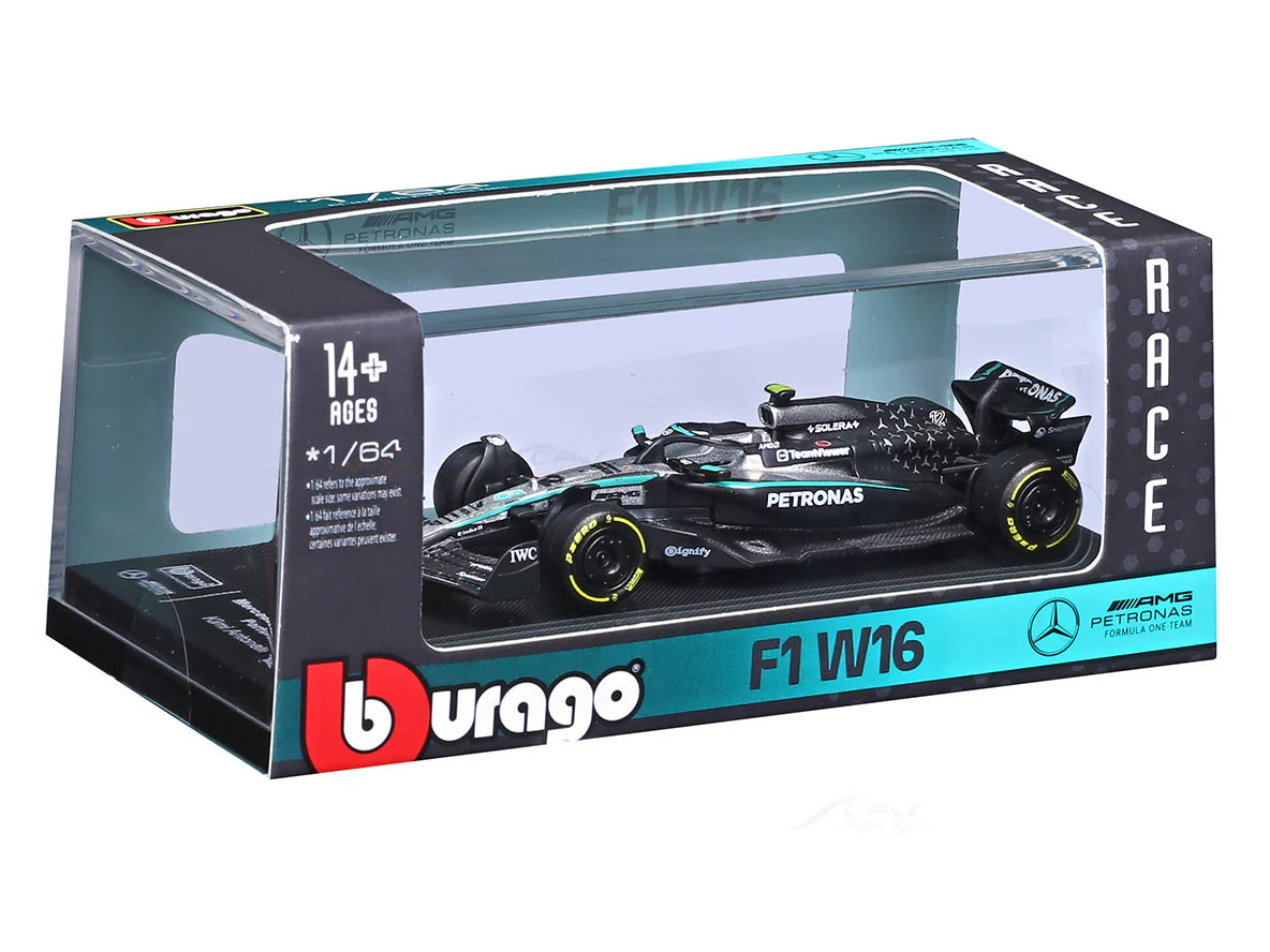 Bburago F1 Mercedes AMG W16 2025 Kimi Antonelli Australia GP 1/64 Scale Model car