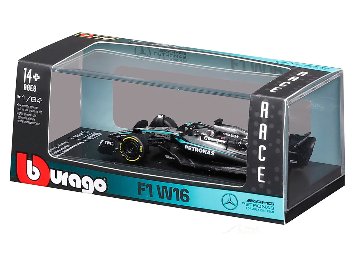 Bburago F1 Mercedes AMG W16 2025 George Russell Australia GP 1/64 Scale Model car