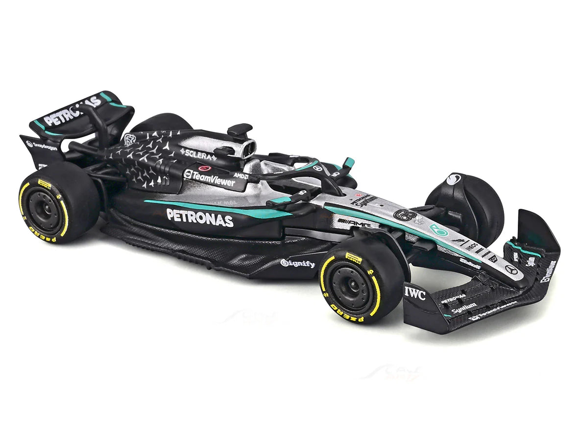 Bburago F1 Mercedes AMG W16 2025 George Russell Australia GP 1/64 Scale Model car
