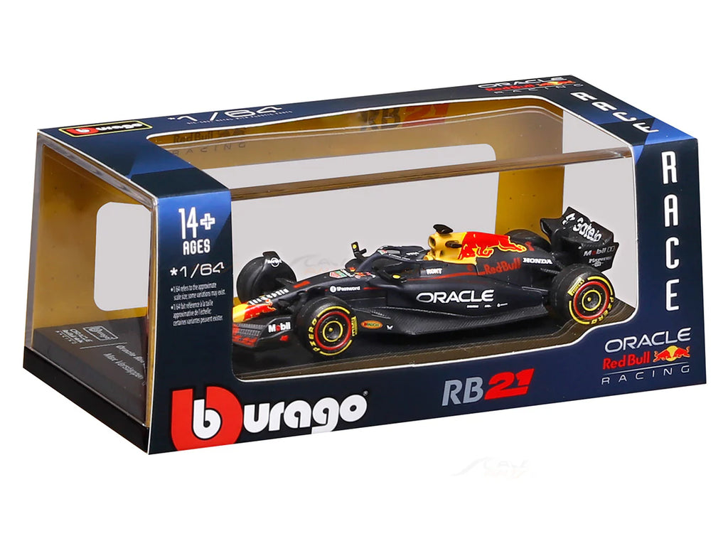 Bburago F1 Red Bull RB21 2025 Max Verstappen Bahrain GP 1/64 Scale Model car