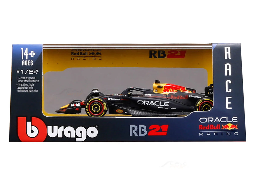 Bburago F1 Red Bull RB21 2025 Max Verstappen Bahrain GP 1/64 Scale Model car