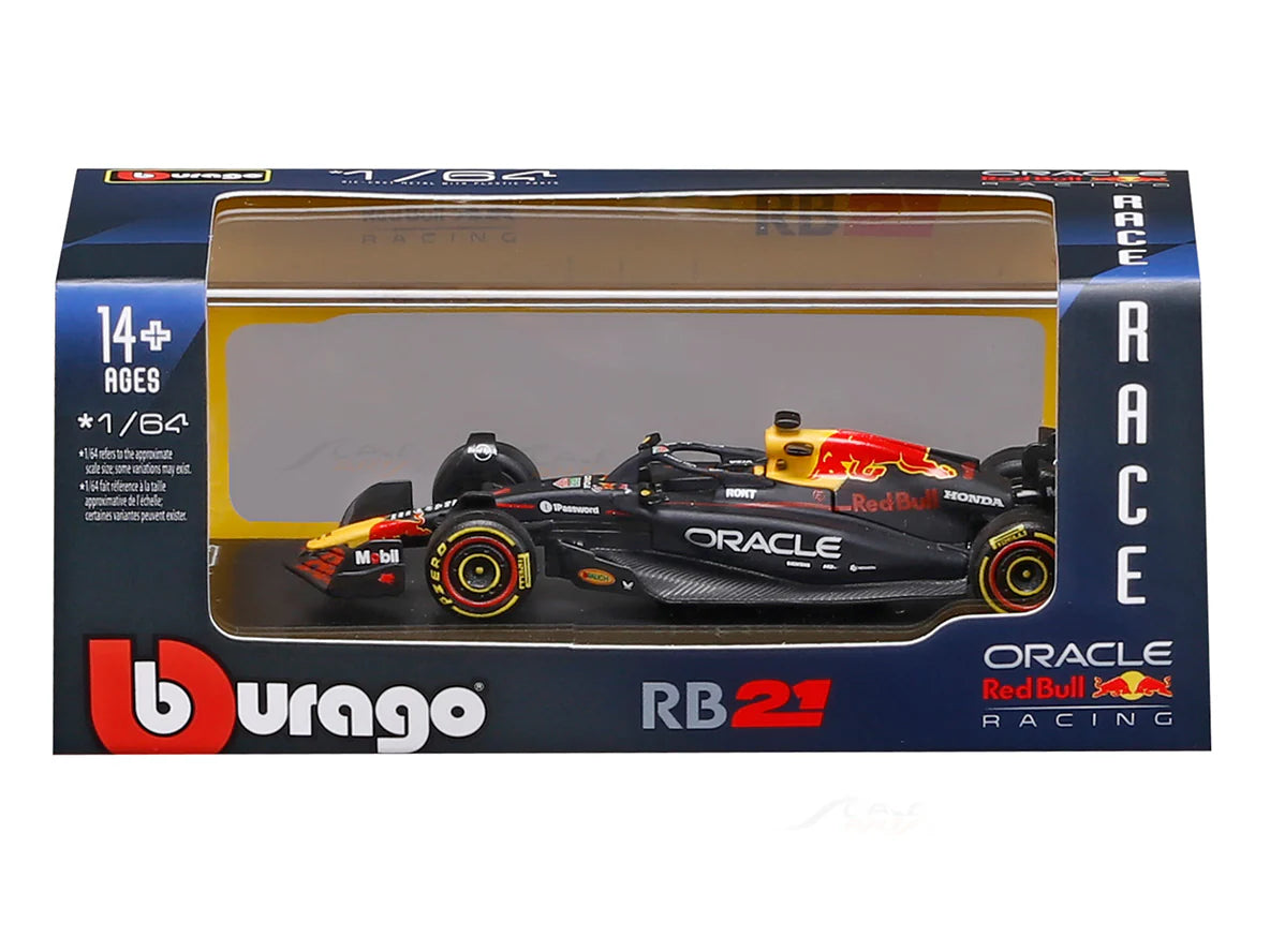 Bburago F1 Red Bull RB21 2025 Max Verstappen Bahrain GP 1/64 Scale Model car