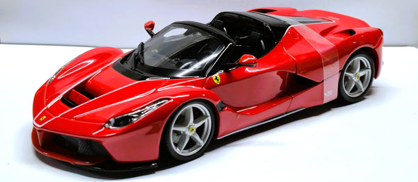 Ferrari Laferrari Aperta Red Black 1/24 Diecast Model Car by