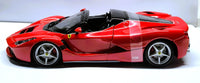 Ferrari Laferrari Aperta Red Black 1/24 Diecast Model Car by Bburago