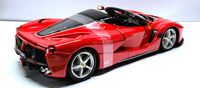 Ferrari Laferrari Aperta Red Black 1/24 Diecast Model Car by Bburago