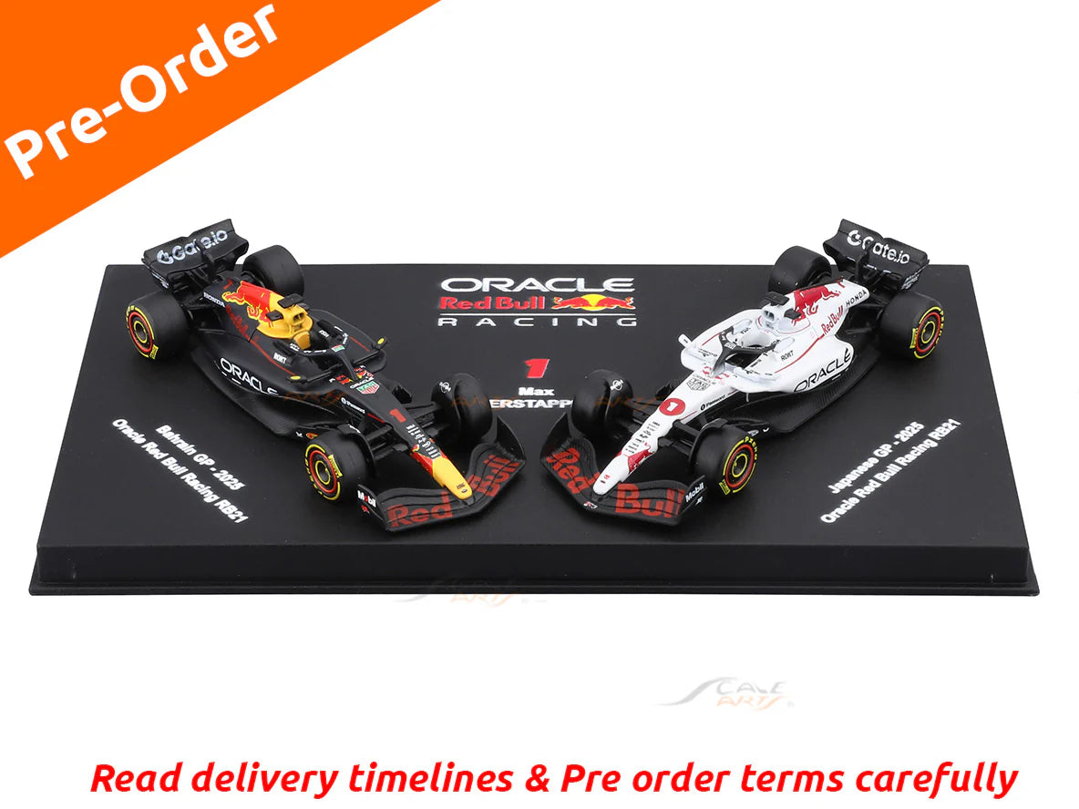 Bburago 2025 Red bull RB21 two car pack of F1 cars of Max Verstappen 1/64 scale