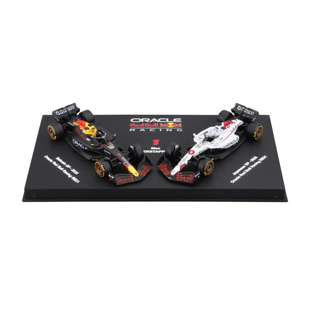 Bburago 2025 Red bull RB21 two car pack of F1 cars of Max Verstappen 1/64 scale