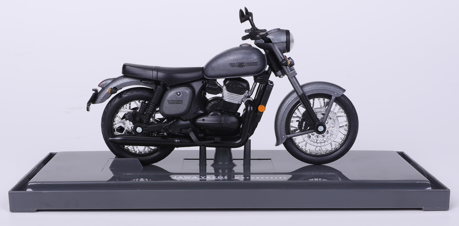 Jawa Midnight Grey miniature model bike