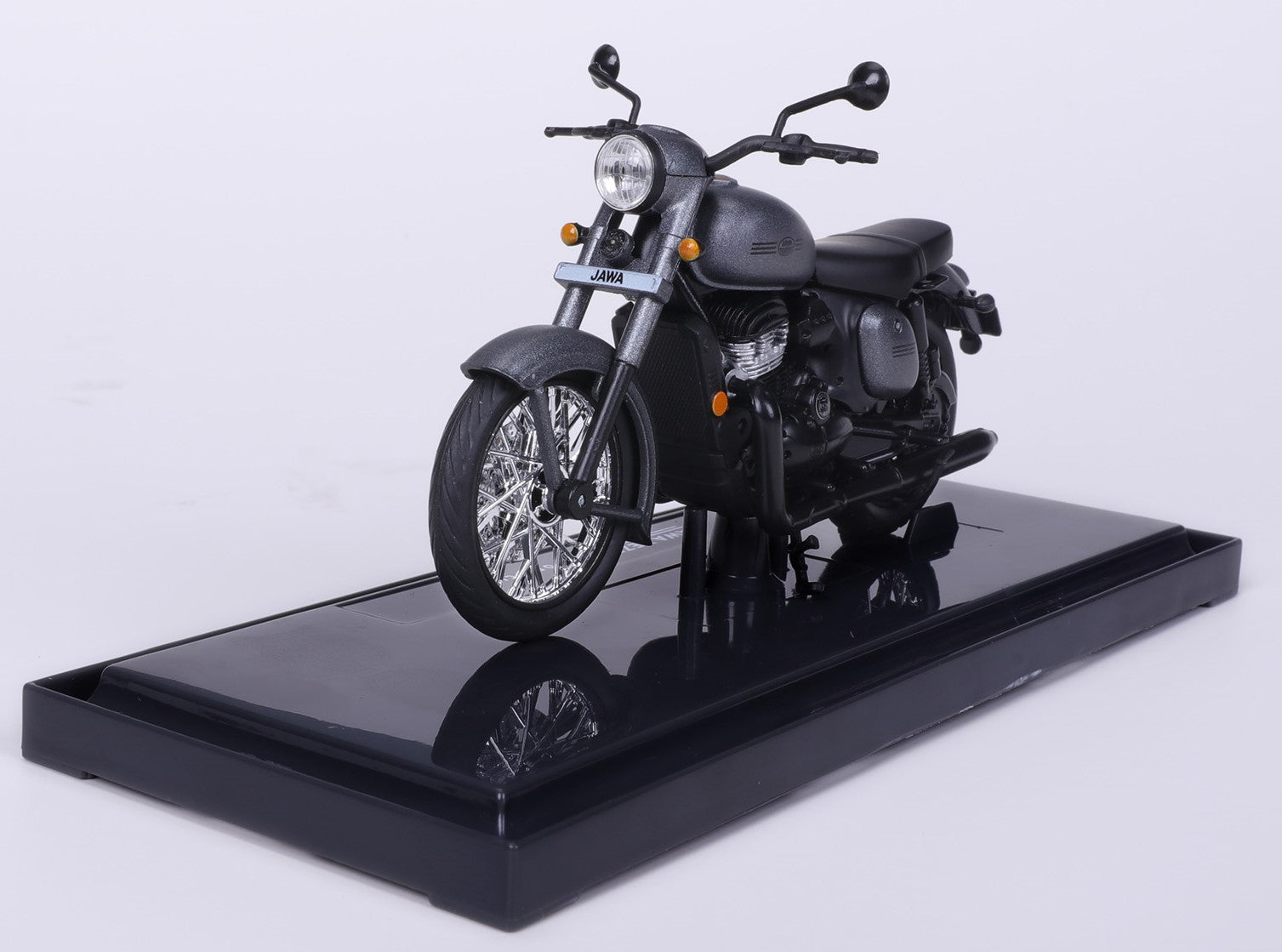 Jawa Midnight Grey miniature model bike