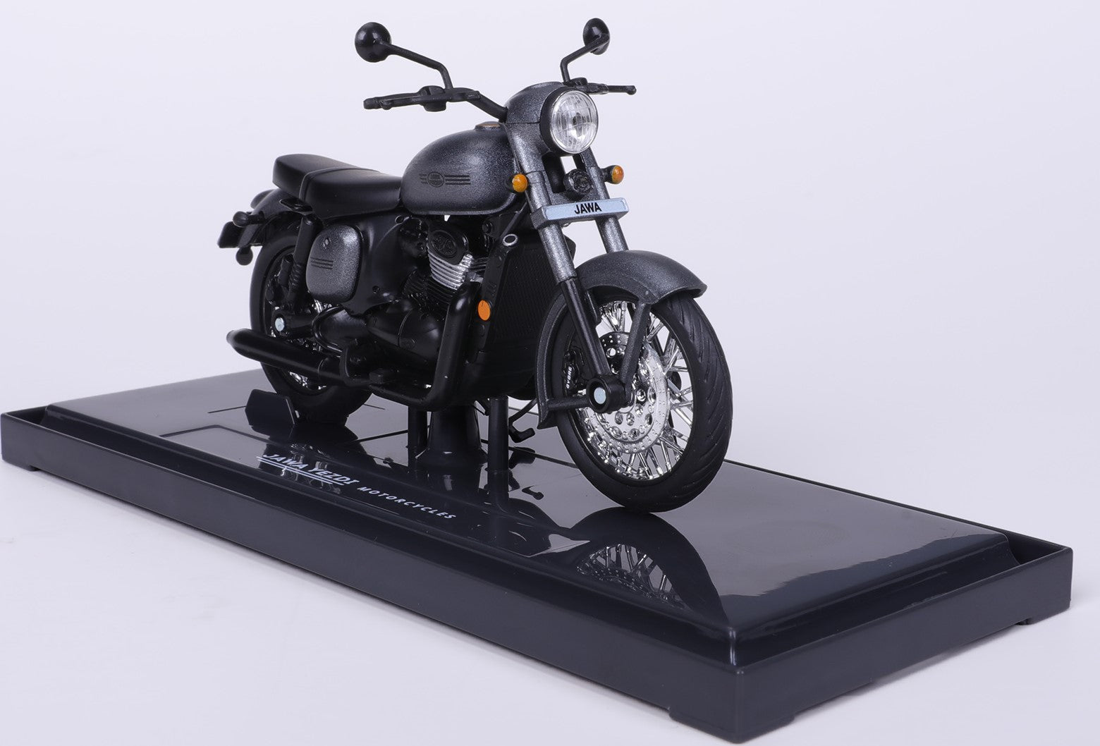 Jawa Midnight Grey miniature model bike