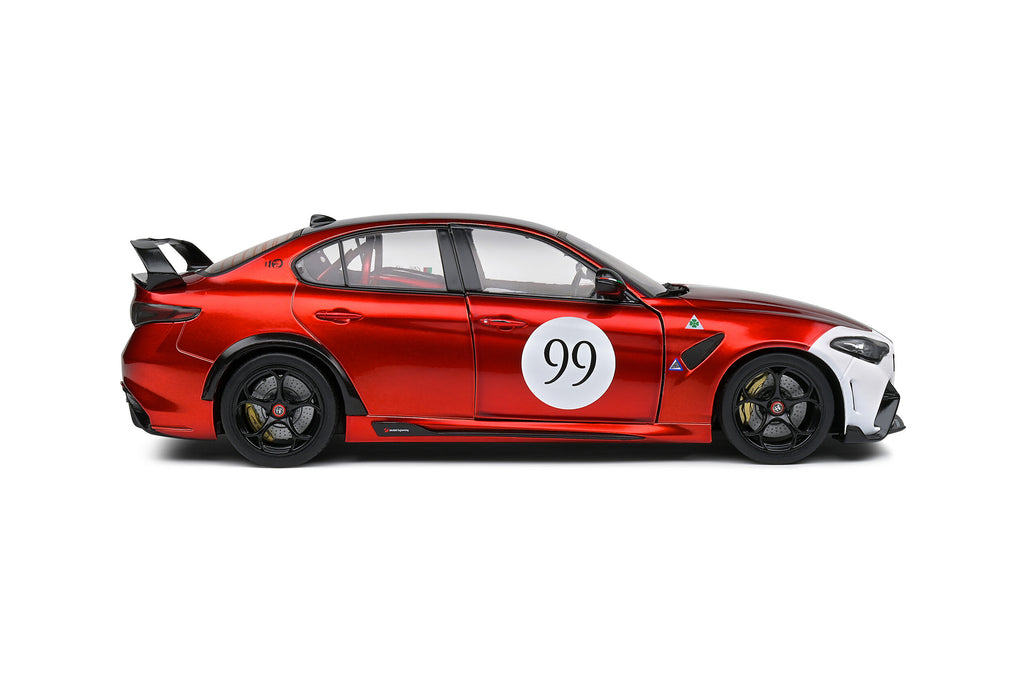 Solido Alfa Romeo Giulia GTA-M Tricolore Mugello - 2022 - Red Diecast Car 1/18