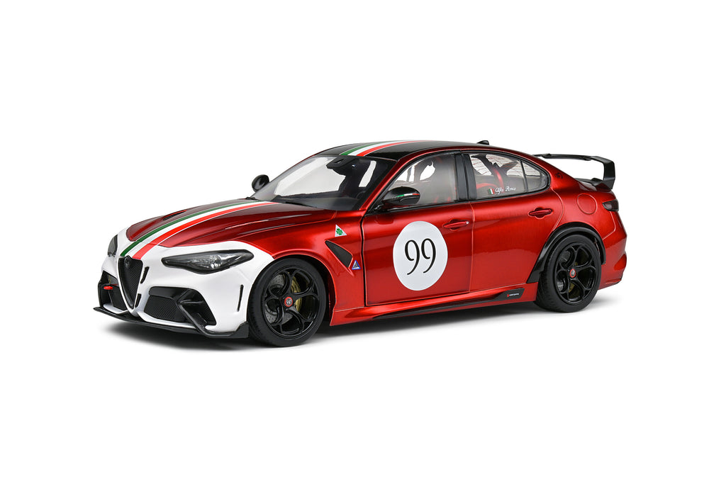 Solido Alfa Romeo Giulia GTA-M Tricolore Mugello - 2022 - Red Diecast Car 1/18