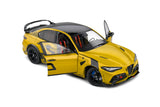 Solido Alfa Romeo Giulia GTA-Nagemaakt - 2022 - Yellow Diecast Car 1/18