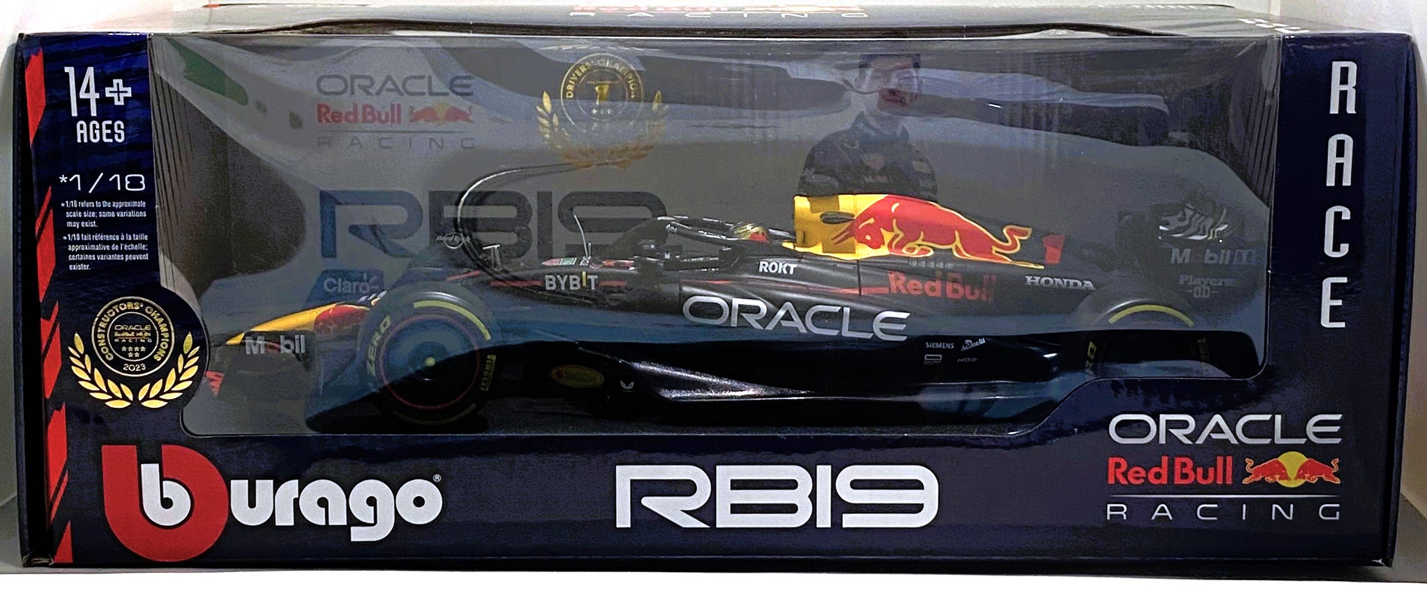 Bburago 2023 Red bull Racing Team 1 Max Verstappen, 1/18 RB19