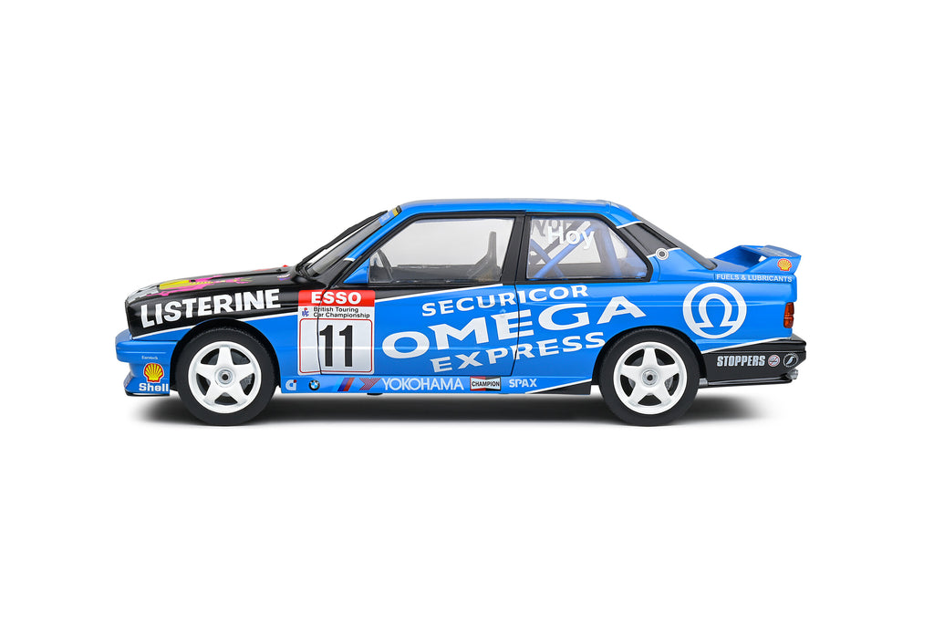 Solido BMW E30 M3 No. 1 W Hoy BTCC - Racing 1991 - Blue Diecast Car 1/18
