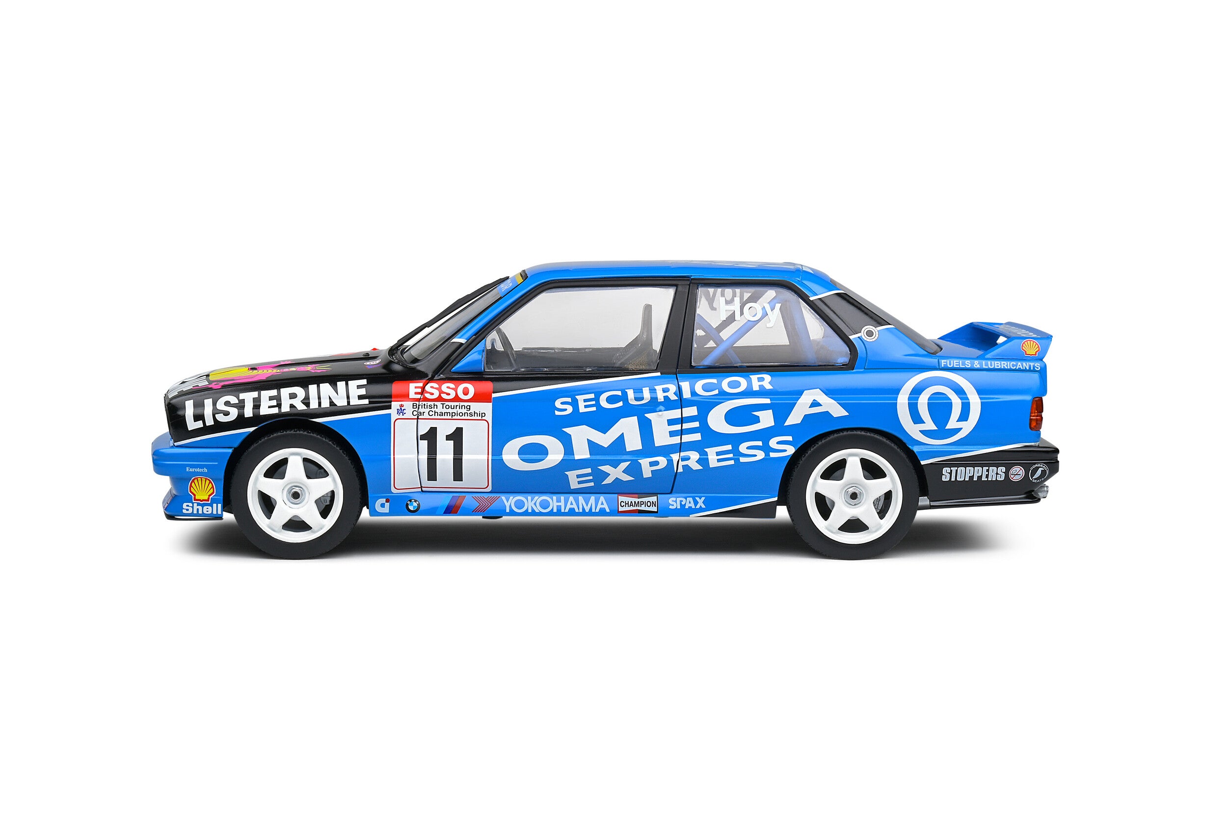 Solido BMW E30 M3 No. 1 W Hoy BTCC - Racing 1991 - Blue Diecast Car 1/18