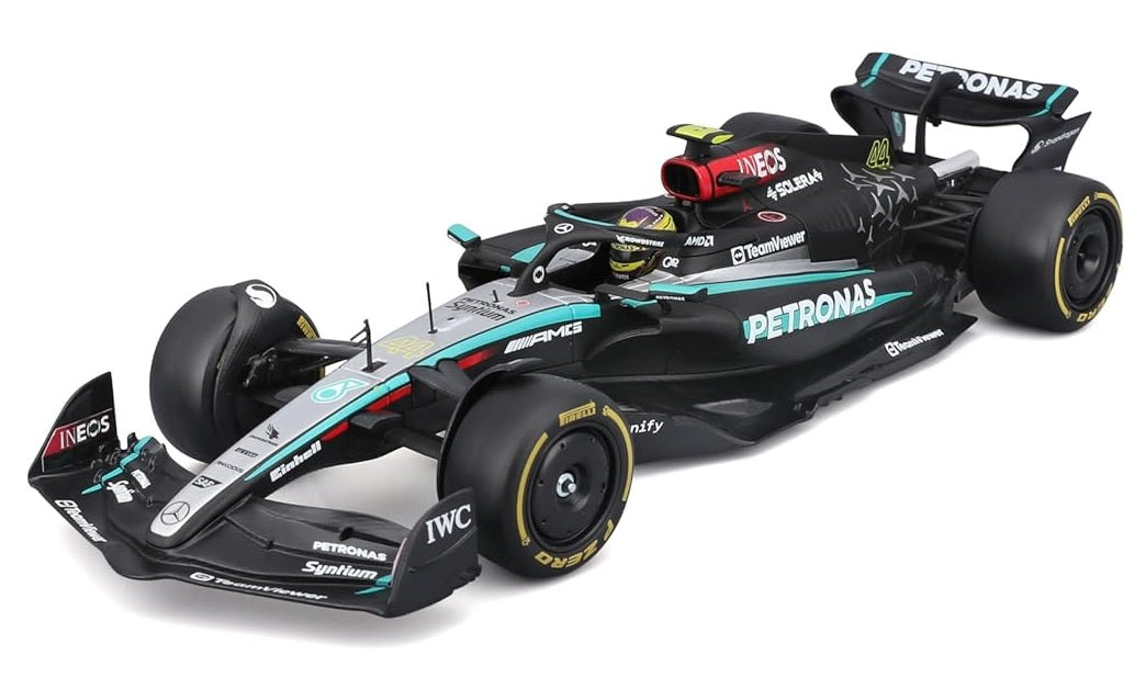 Bburago 2024 Mercedes AMG W15 F1 car With Acrylic Box #44 Lewis Hamilton 1/24