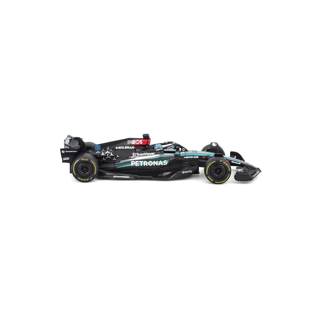 Bburago 2024 Mercedes AMG W15 F1 car With Acrylic Box #63 George Russell 1/24