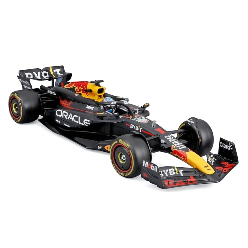 Bburago 2024 Oracle RebBull RB20 F1 car With figure #1 Max Verstappen 1/24