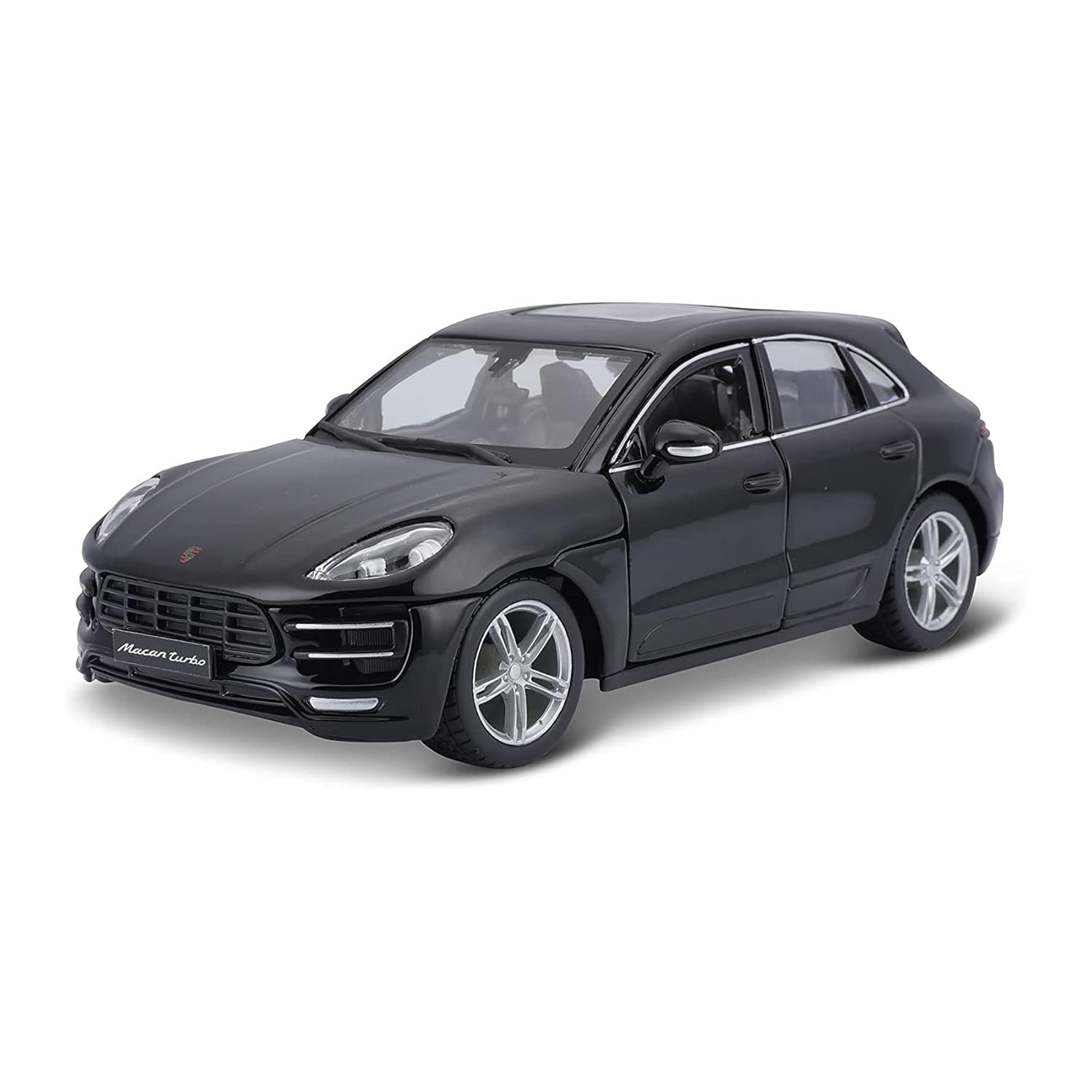 Bburago 2024 Porsche Macan Turbo Carbon Black 1/24