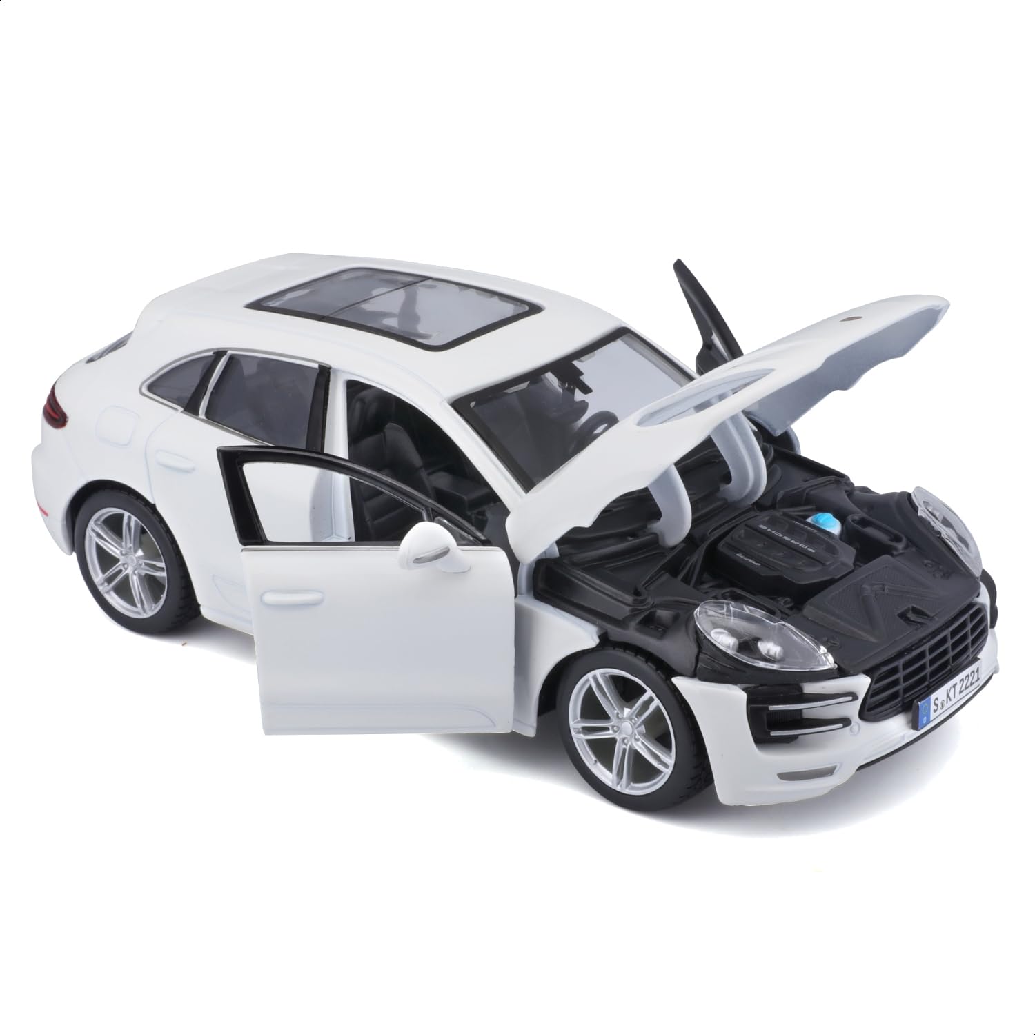 Bburago 2024 Porsche Macan Turbo white 1/24