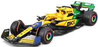 Bburago F1 MCLAREN MCL38 2024 Lando Norris -Monaco GP 1/43 Scale Model