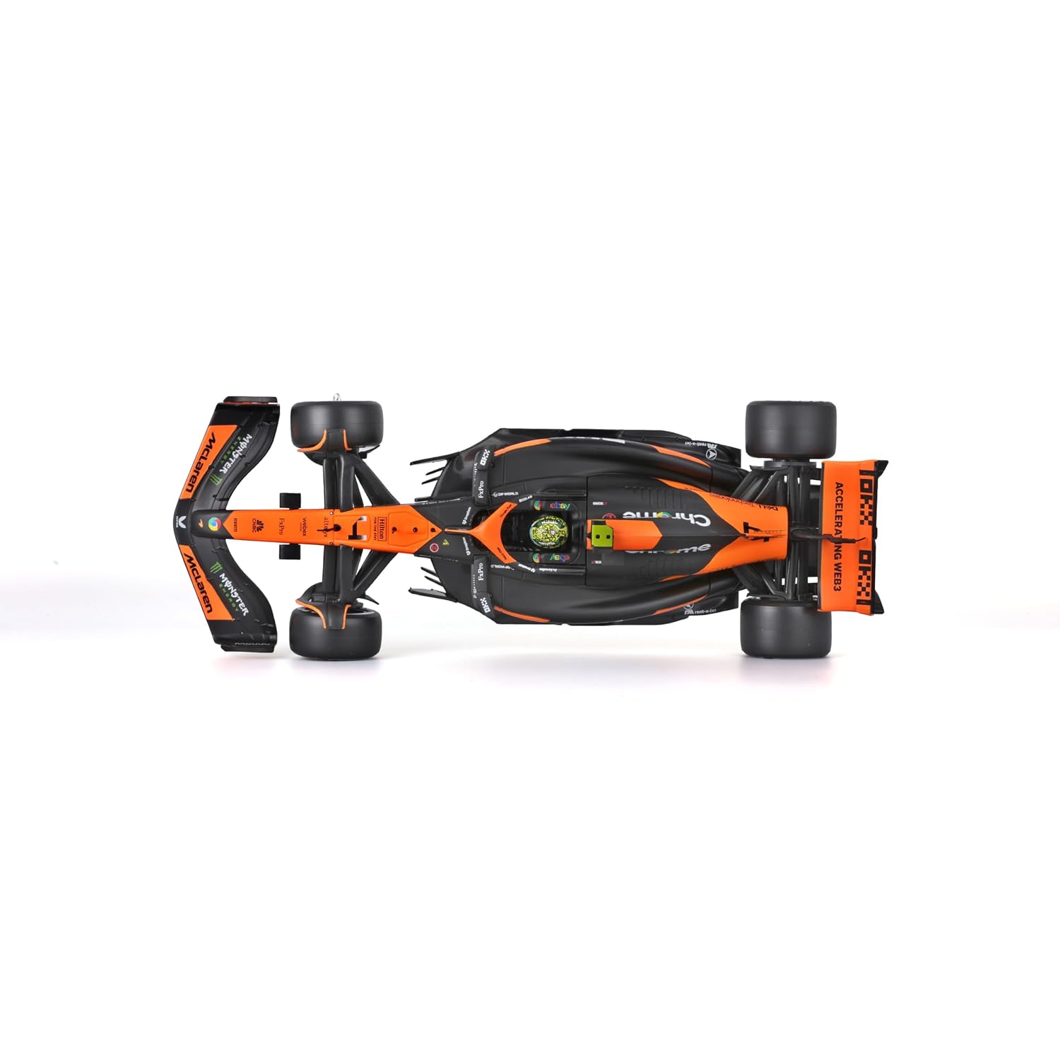 Bburago F1 Mclaren Mcl38 2024 With Acrylic Box Oscar Piastri 1/24 Scale Model