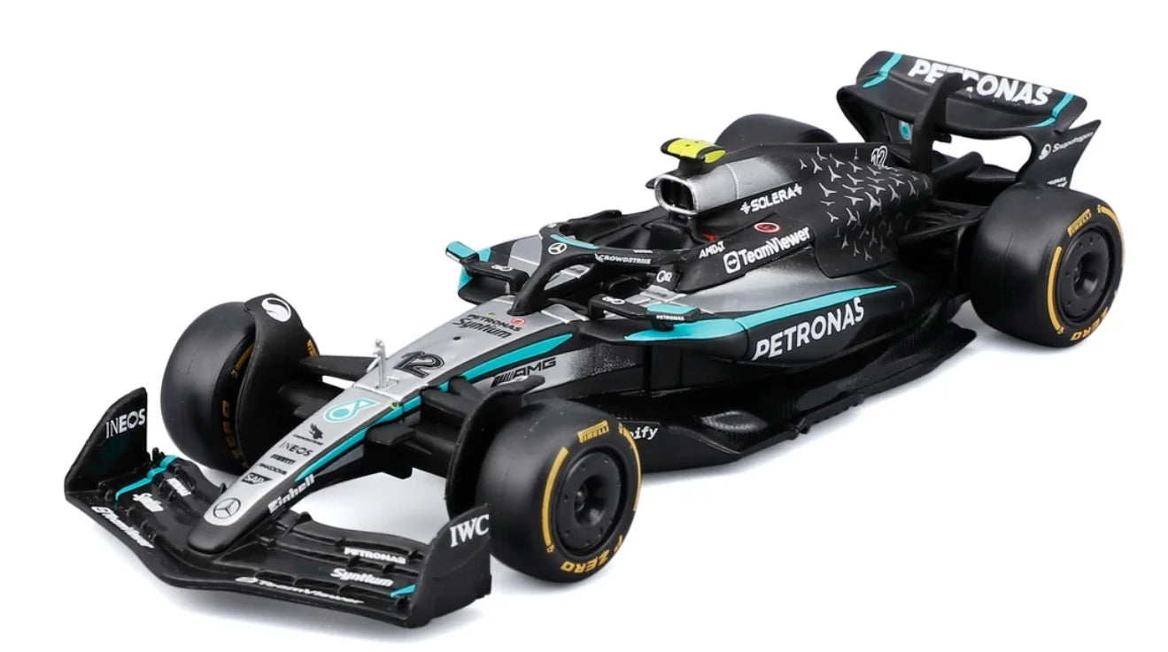 Bburago F1 Mercedes AMG W16 2025 Kimi Antonelli Australia GP 1/43 Scale Model car