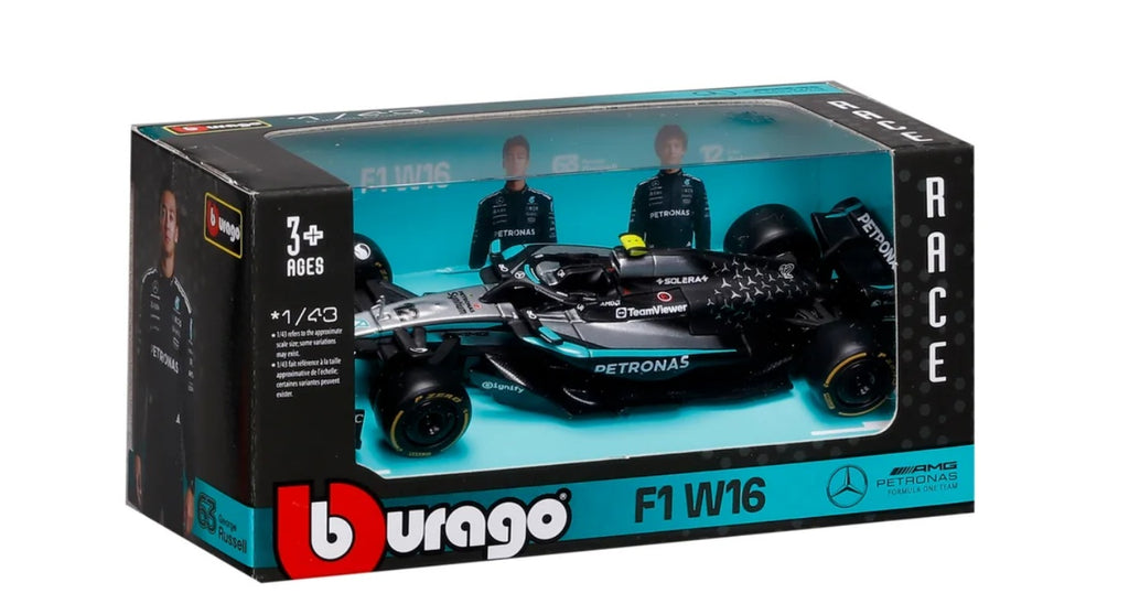 Bburago F1 Mercedes AMG W16 2025 Kimi Antonelli Australia GP 1/43 Scale Model car