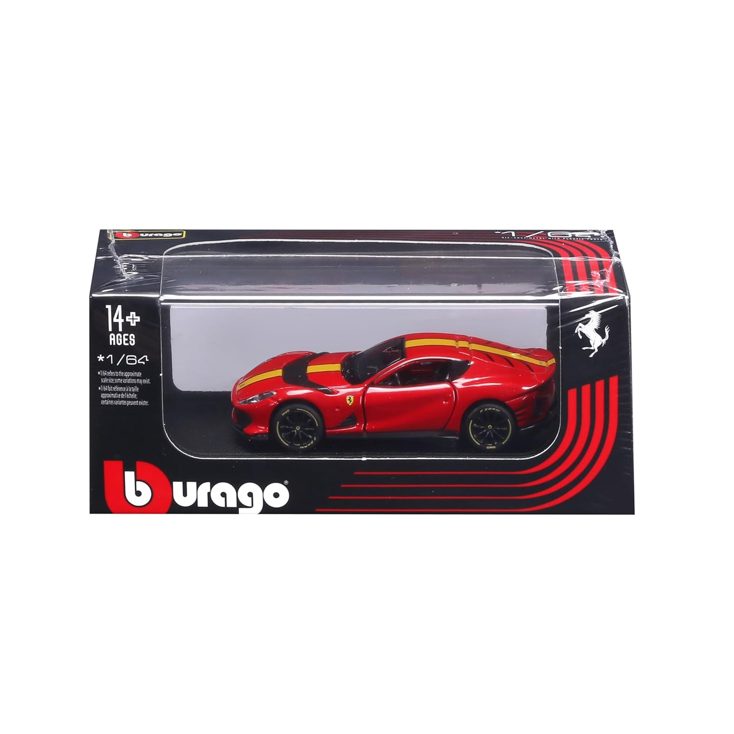 BBurago Ferrari 812 Competizione 1/64 diecast scale model car red